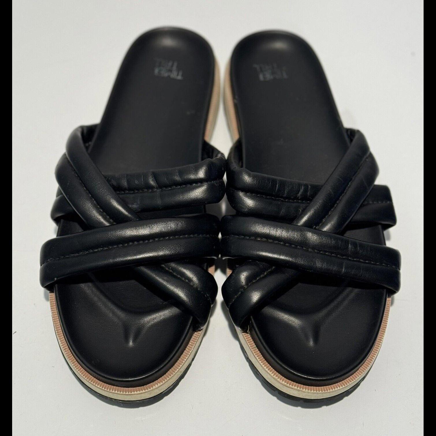 Womens Time & Tru Sandals Size 10 Black
